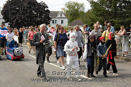 Fancy dress in the Grand Parade, Gatehouse of Fleet Gala 2007, Dumfries and Galloway, Scotland
