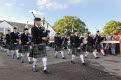 Kirkcudbright Pipe Band performing at Gatehouse of Fleet Gala, Dumfries and Galloway, Scotland