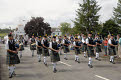 Kirkcudbright Pipe Band leads out the Grand Parade, Gatehouse of Fleet Gala 2007, Dumfries and Galloway, Scotland
