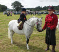 Tammy with Rose Hill Sparky, winner of the Best Turned Out Class 2-11 year olds, Gatehouse Gala Horse and Pony Show 2007, Dumfries & Galloway, Scotland