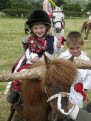 Highland Fling, winner of the Fancy Dress Class, Gatehouse Gala Horse and Pony Show 2007, Dumfries & Galloway, Scotland