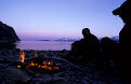 Campfire, Glacier Bay National Park, Alaska