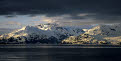 Storm clouds and mountains, Glacier Bay National Park, Alaska
