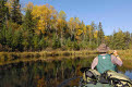 Canoeing on the Frost River, Boundary Waters Canoe Area Wilderness, Superior National Forest, Minnesota, USA
