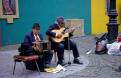 Musicians playing the Tango, La Boca, Buenos Aires, Argentina