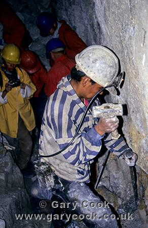 Young boys working the mine, Cerro Rico, Potosi, Bolivia