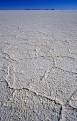 Crytalising salt forms hexagons, Salar de Uyuni, Altiplano, Bolivia