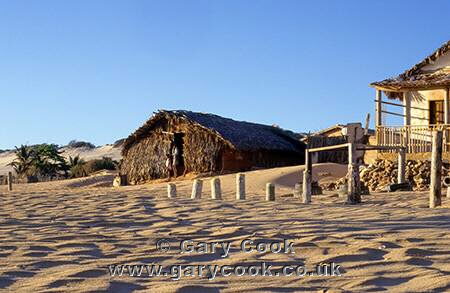 Fishermens huts, Canoa Quebrada beach, Ceara, north east Brazil