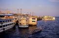 Riverboats in Manaus harbour, river Amazon, Brazil