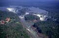 Iguazu Falls (Iguacu) from the air, on the border between Argentina and Brazil