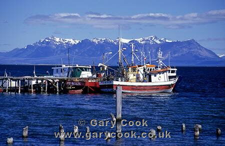 Fishing boats, Puerto Natales, Patagonia, Chile