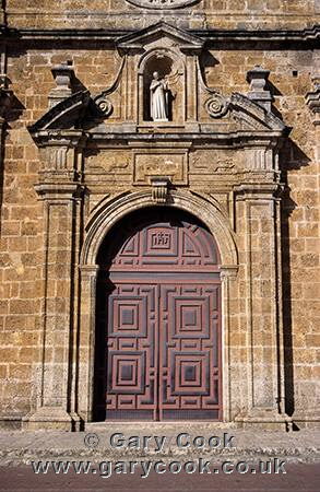 Doorway, Church of San Pedro Claver, Cartagena, Colombia