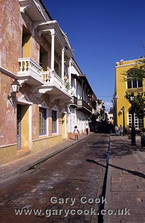 Colourful streets of Cartagena, Colombia