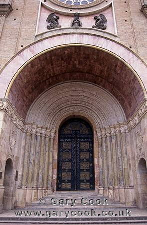 Doorway in the Old Cathedral, Cuenca, Ecuador
