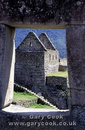 Inca stonework, Machu Picchu, Peru