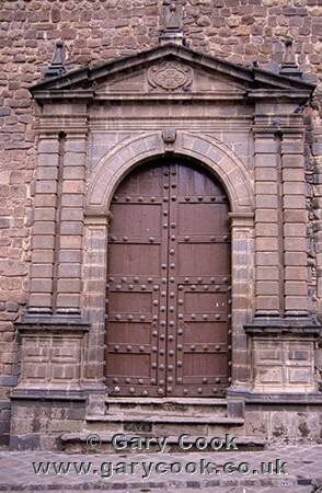 Doorway, Colonial architecture, Cusco, Peru