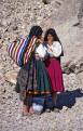 Amantani Island Indian women, Lake Titicaca, Peru